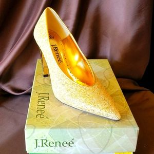 J. Renee Gold Pumps